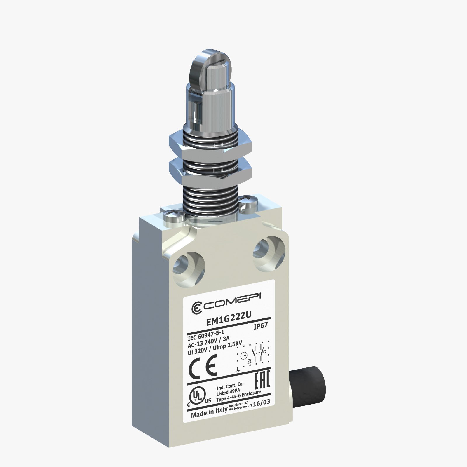 فشاری قرقره ای رزوه و مهره دار